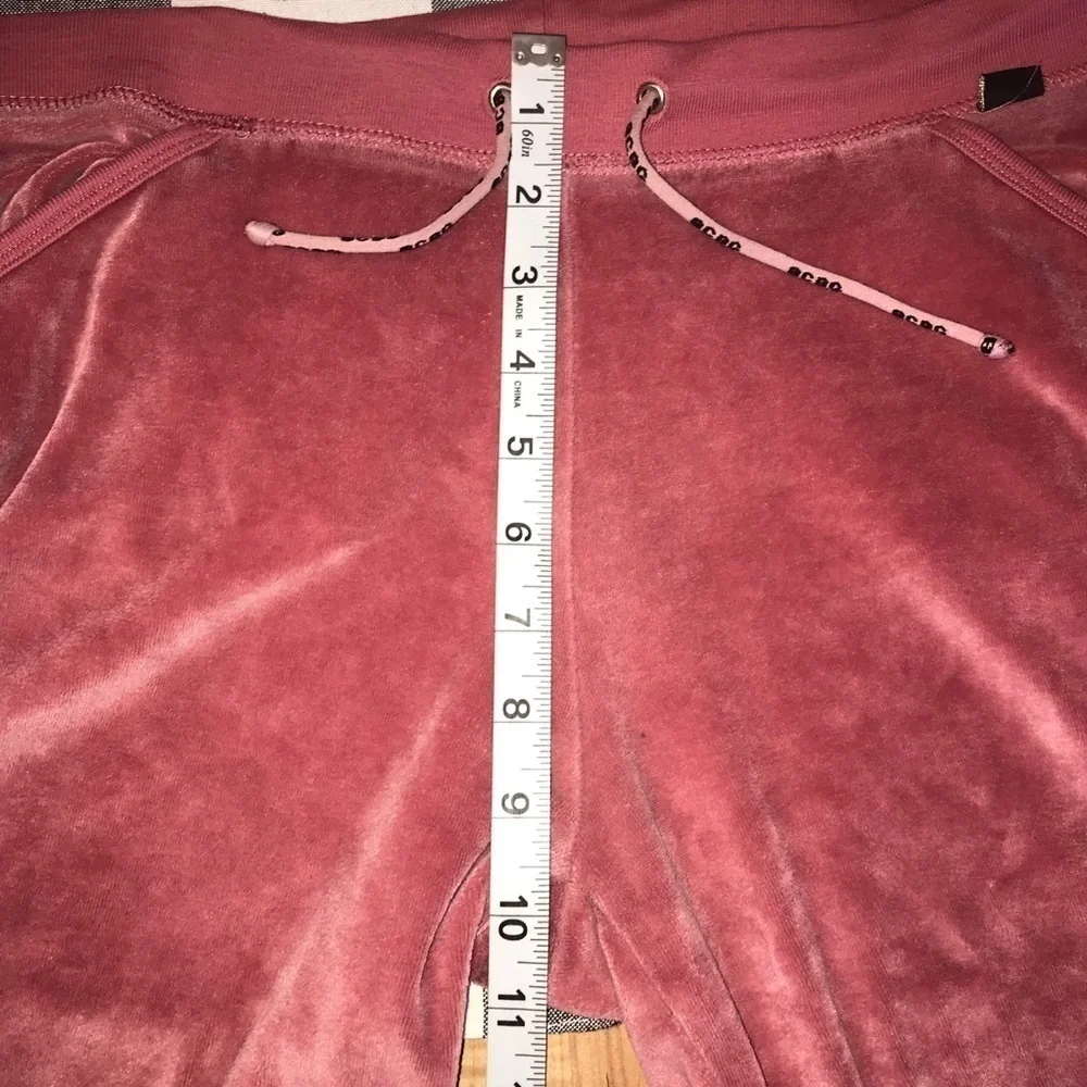 Vintage BCBG Velour Wide Leg Boot Cut Track Pant Small